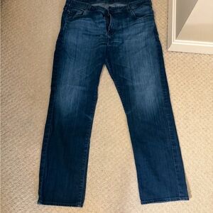 AG Adriano Goldschmied The Protégé Dark Wash Straight Leg Relaxed Jeans